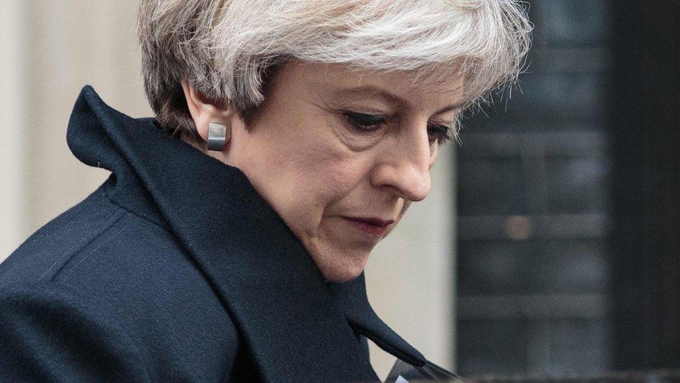 British Prime Minister Theresa May leaves 10 Downing Street