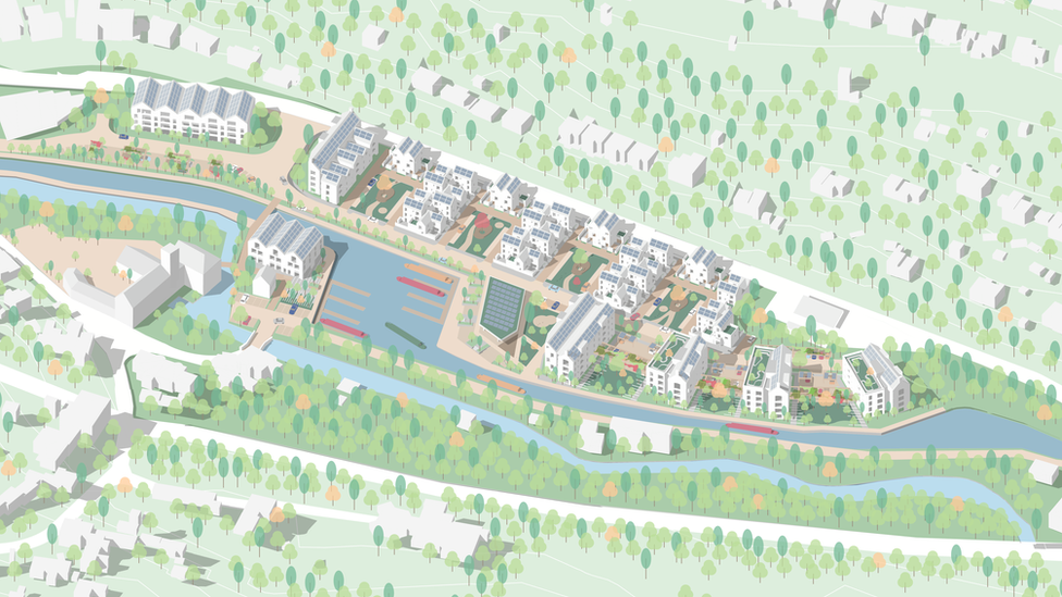 Artist's impression of Brimscombe Port plans