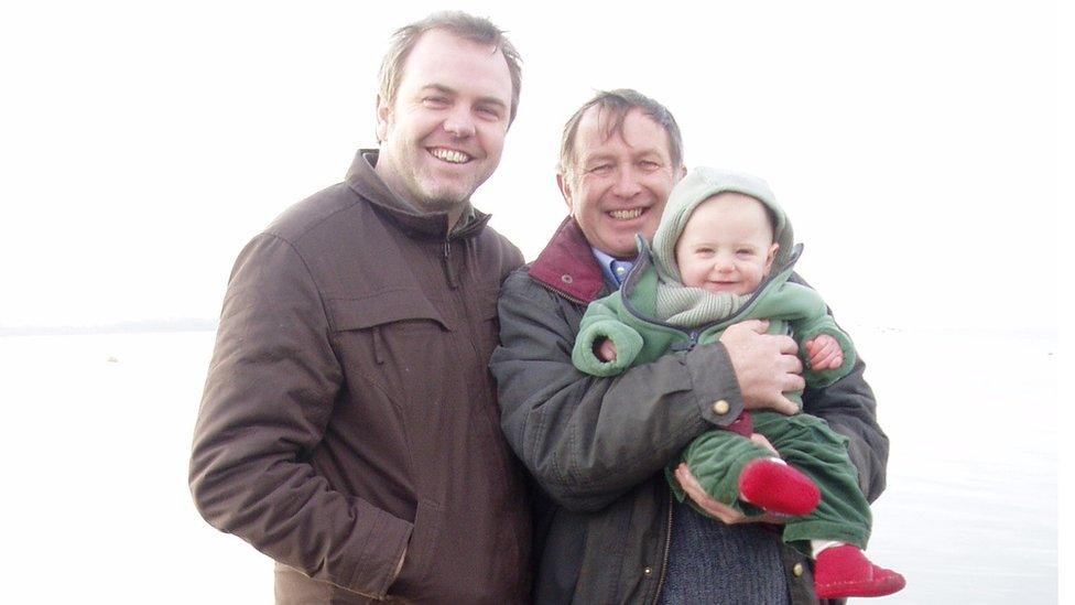 Richard and Andrew Latcham and grandson