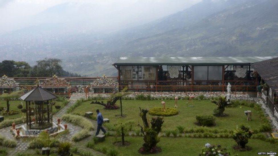 The prison known as 'The Cathedral', where late Colombian drug lord Pablo Escobar was held, in the Envigado municipality, near Medellin, Antioquia department, Colombia on 24 November, 2013.