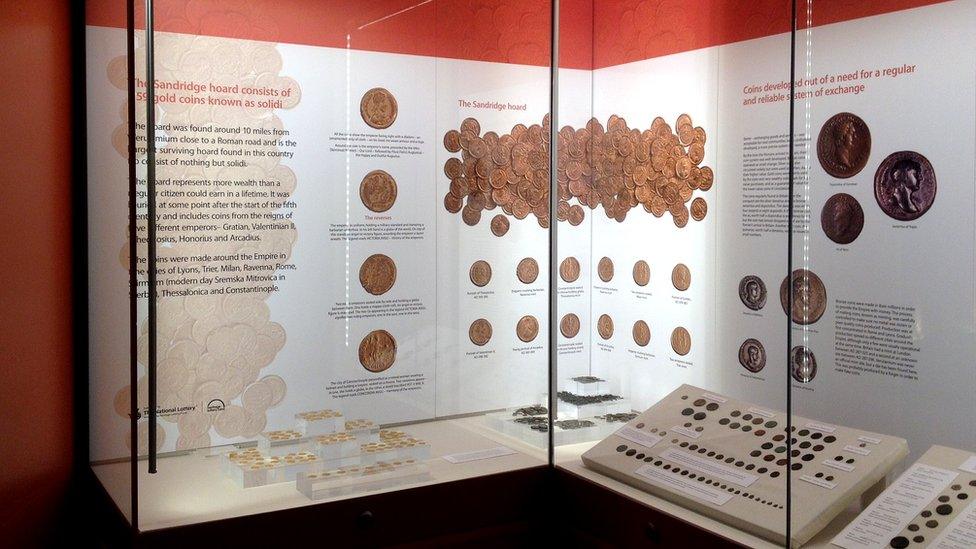 Coins at Verulamium Museum