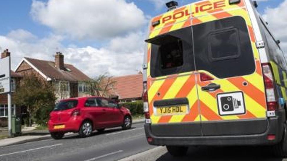 Speed camera van