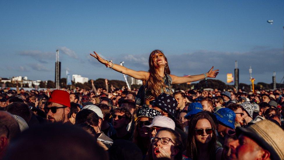 Festival crowd at Victorious 2021