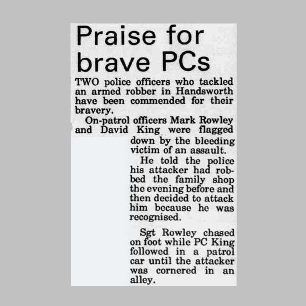 Newspaper cutting 7/10/93