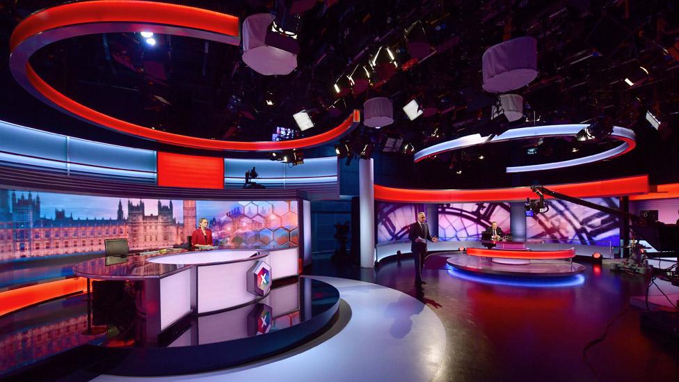 The BBC's general election studio