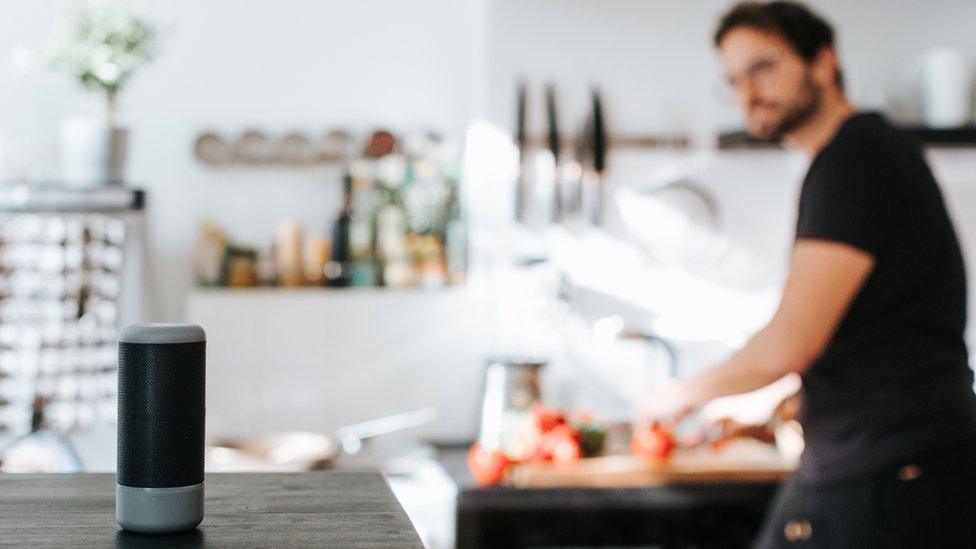 Voice assistant in a kitchen