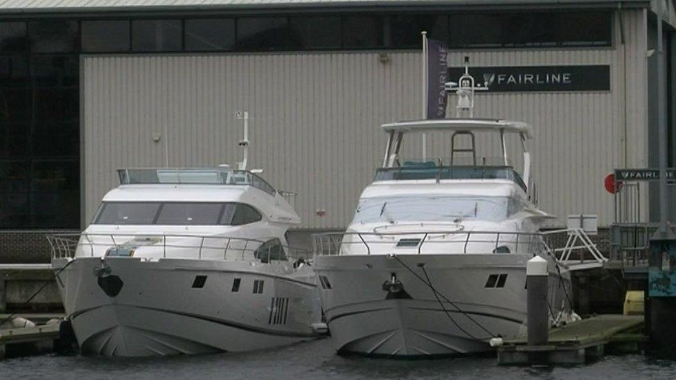 Fairline motor yacht