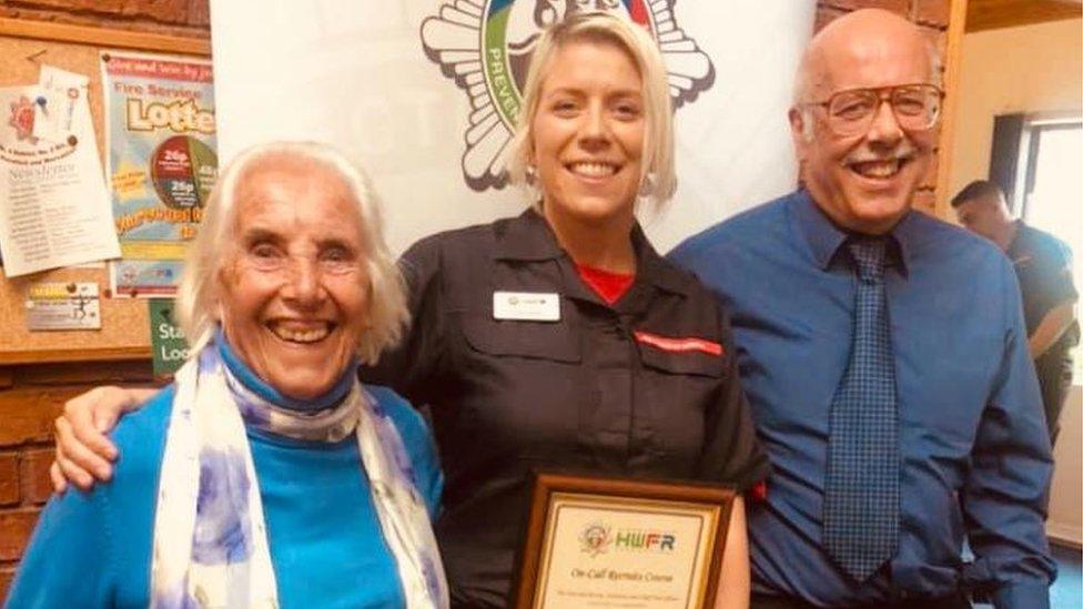 (From left) Betty Barnett, Lauren Barnett, Gary Barnett