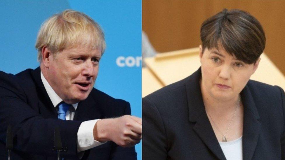 Boris Johnson and Ruth Favidson