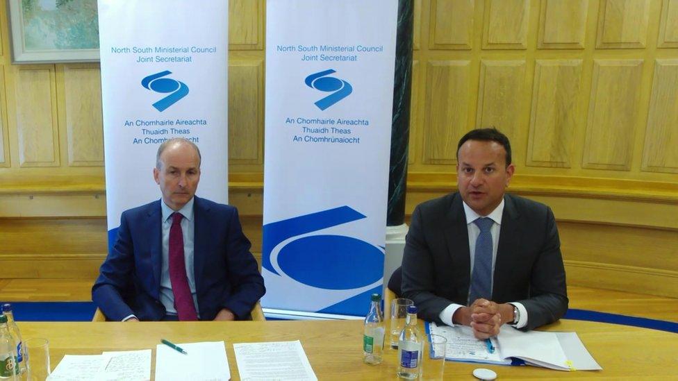 Taoiseach Michaél Martin and the tánaiste Leo Varadkar