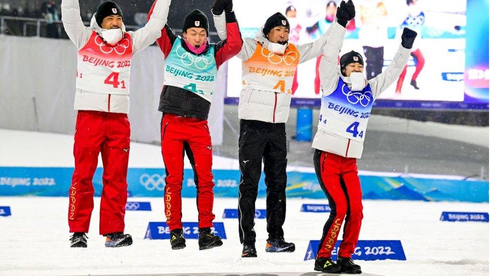 Japanese ski team at Beijing Winter Olympics