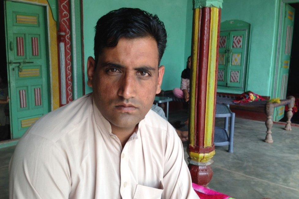 Picture of Tariq Mohammed in Pakistan administered Kashmir in August 2015