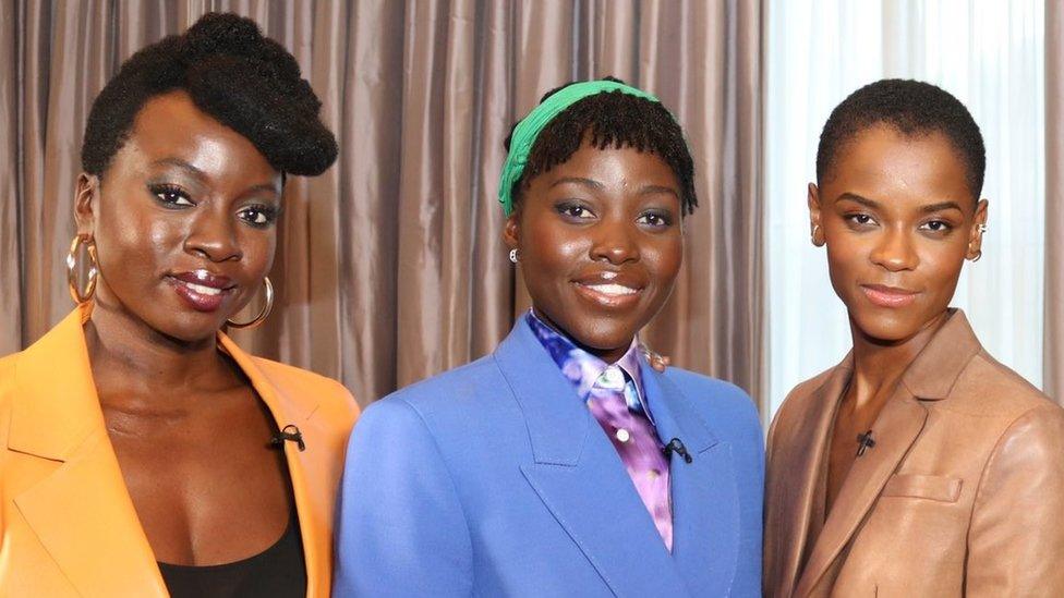 Danai Gurira, Lupita Nyong'o, Letitia Wright