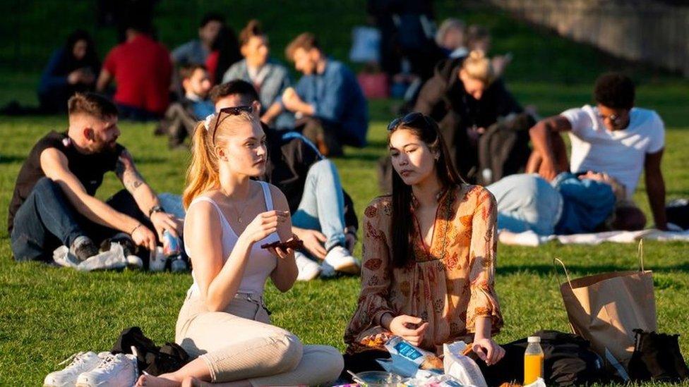 People in a park