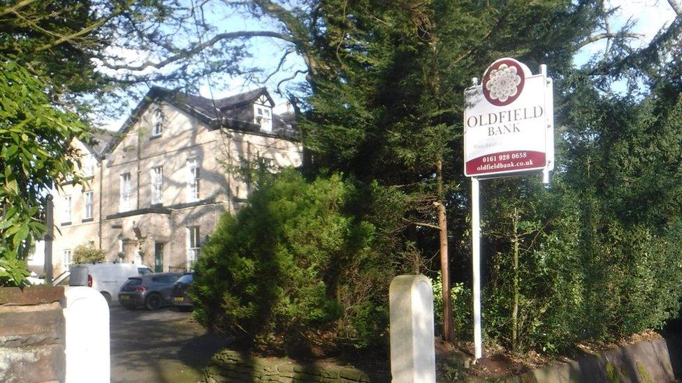 Oldfield Bank care home on Highgate Road, in Altrincham