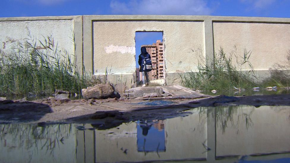 Hole made for pupils to access the school via a safer route