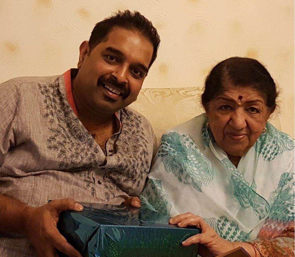 Lata Mangeshkar and Shankar Mahadevan