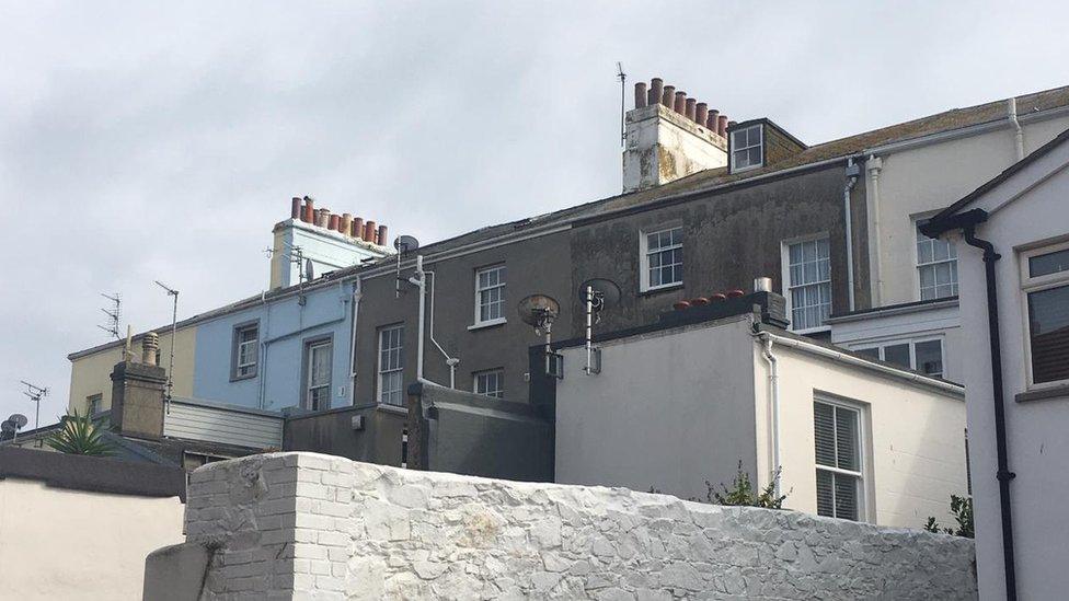 Terraced houses in St Helier