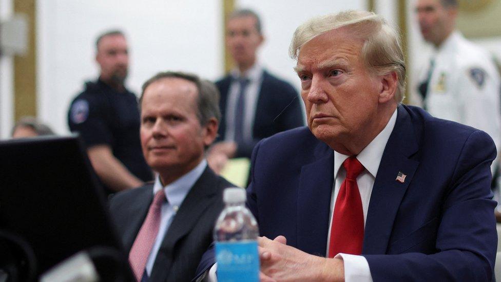 ormer U.S. President Donald Trump attends the Trump Organization civil fraud trial, in New York State Supreme Court in the Manhattan borough of New York City, U.S., December 7, 2023. REUTERS/Mike Segar/Pool