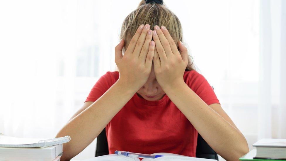 Stock image of girl in isolation