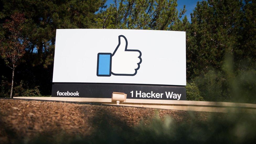 Facebook sign