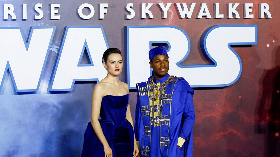 Daisy Ridley and John Boyega