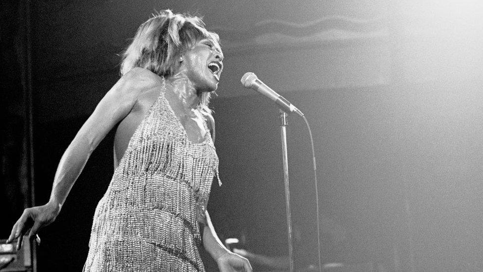 Tina Turner performing at the Ritz