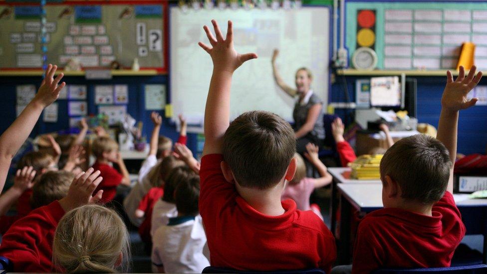 Children in a classroom