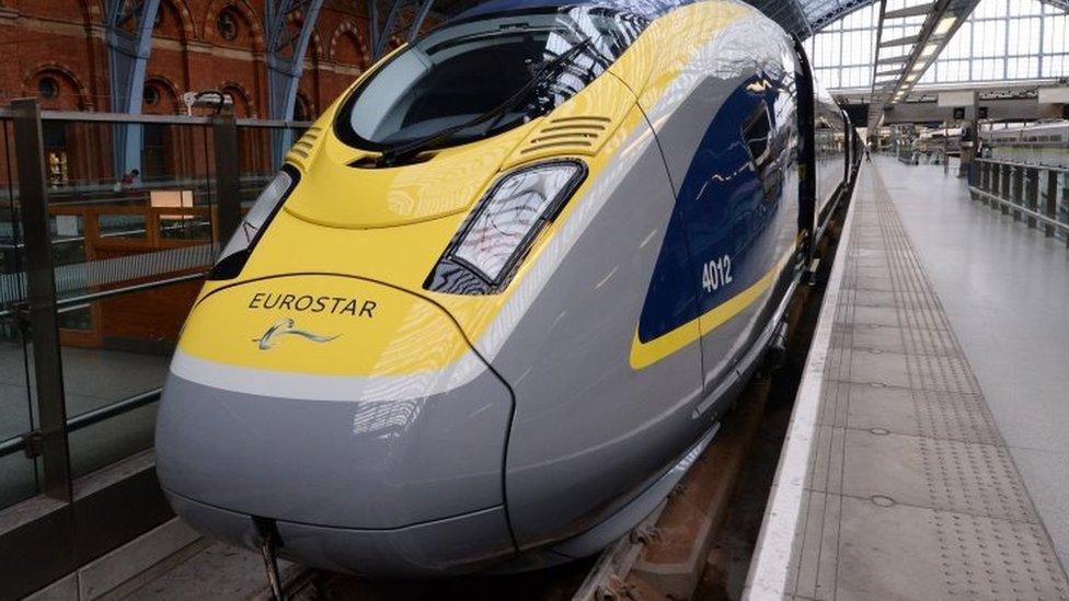 A Eurostar train