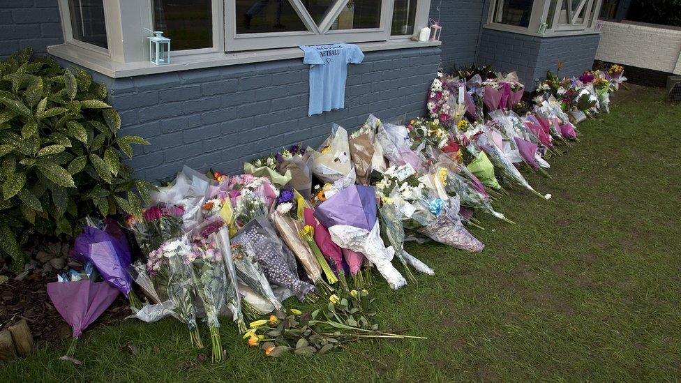 Floral tributes to India Chipchase