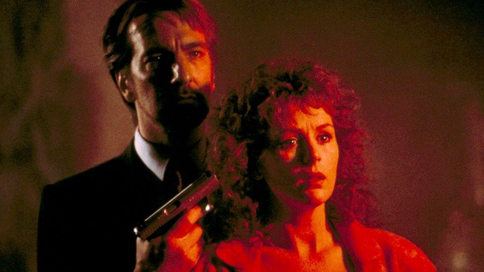 Alan Rickman and Bonnie Bedelia in Die Hard