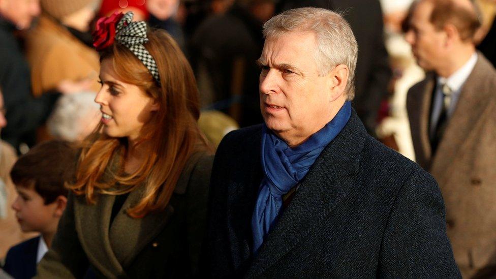 Prince Andrew with his daughter Princess Beatrice