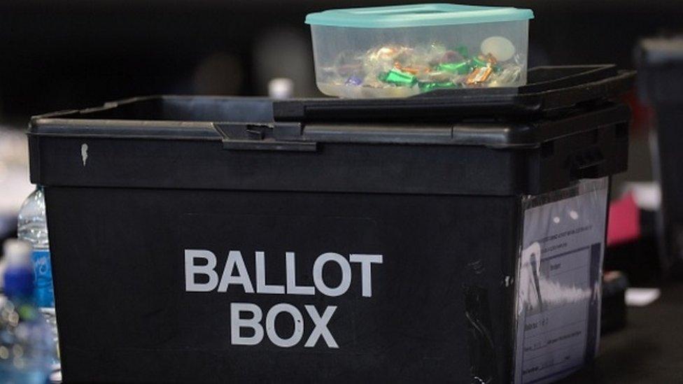 A ballot box