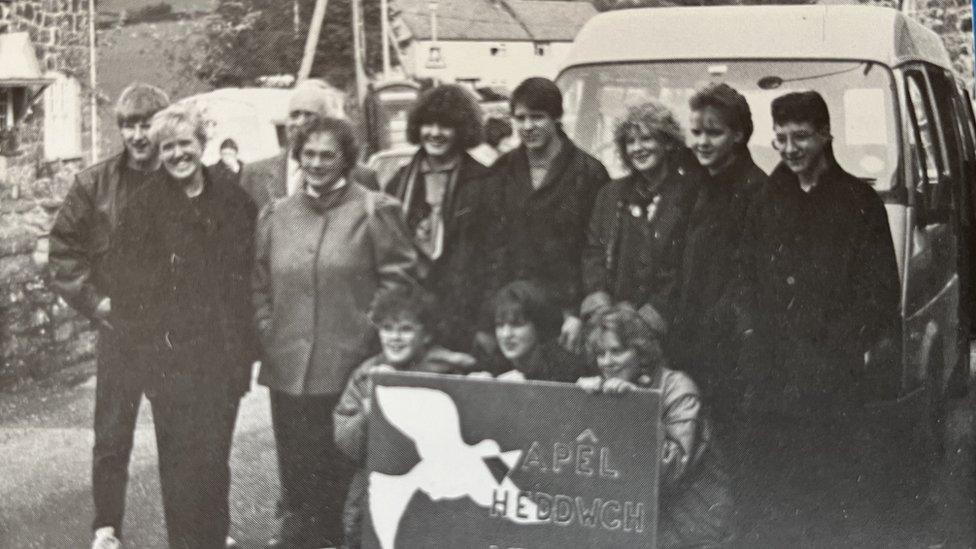 The group from Y Parc, Bala, who went to Geneva