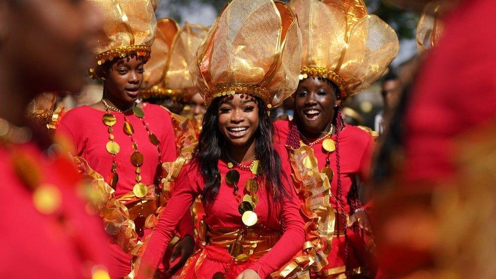 young performer at carnival