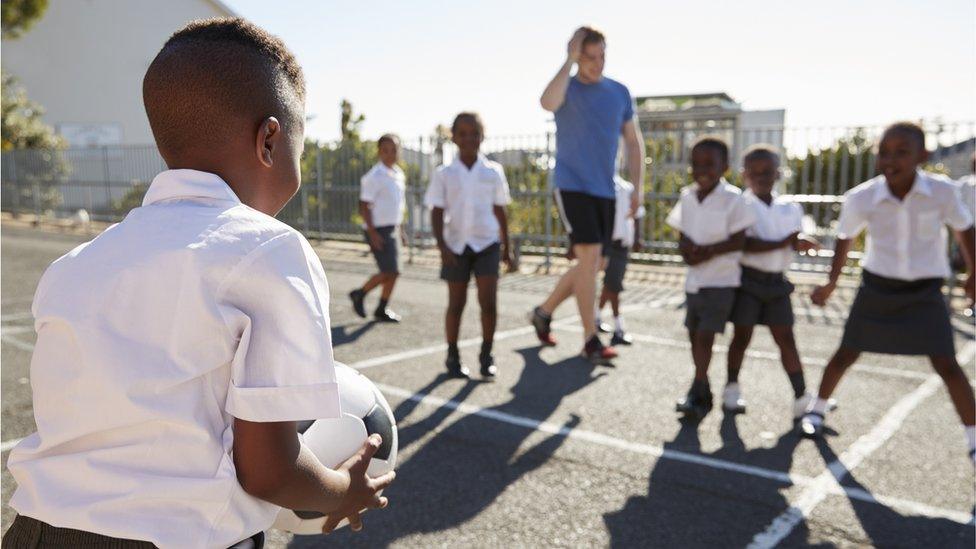 PE lesson.