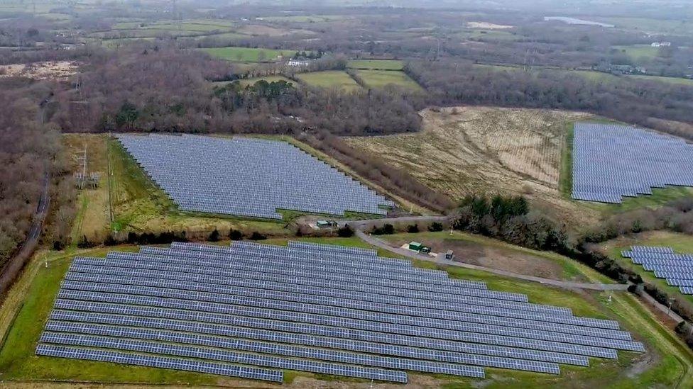 A solar farm