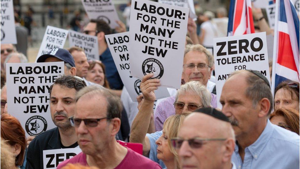 Protest against anti-Semitism