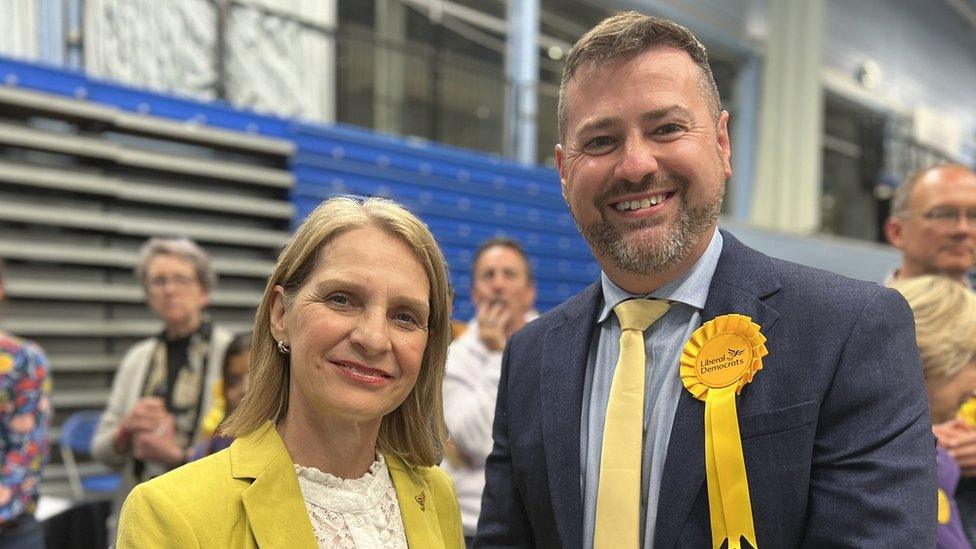 Wera Hobhouse, left, and Kevin Guy