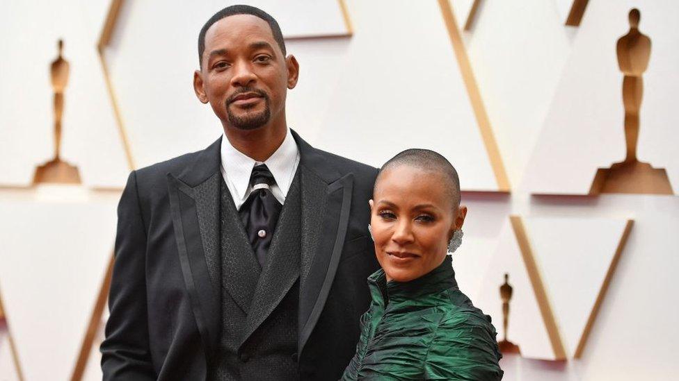 Will Smith and Jada Pinkett Smith at the Oscars