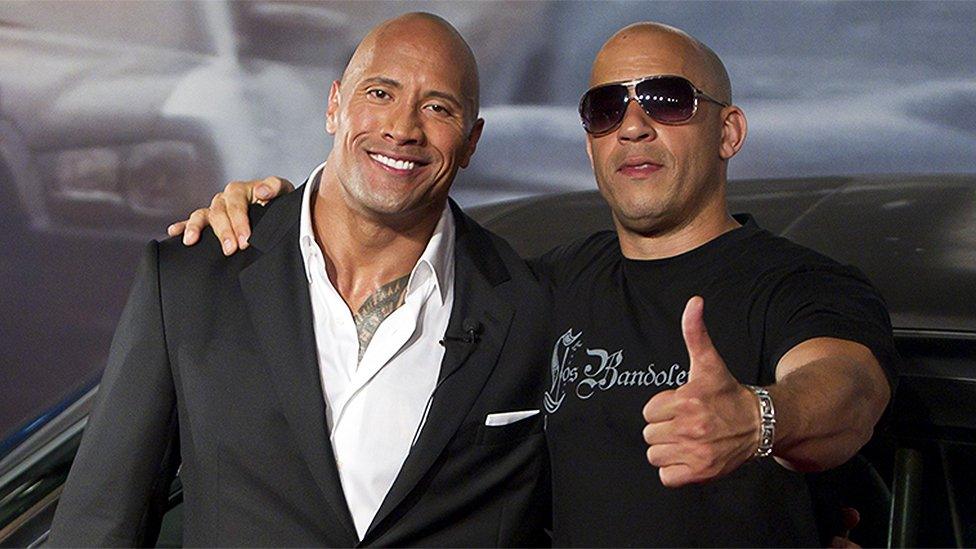 Vin Diesel and The Rock