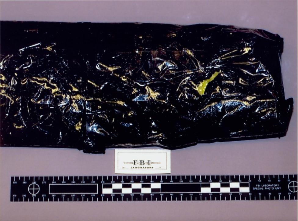 A bag dropped by Hanssen in 2001 for his Russian handlers