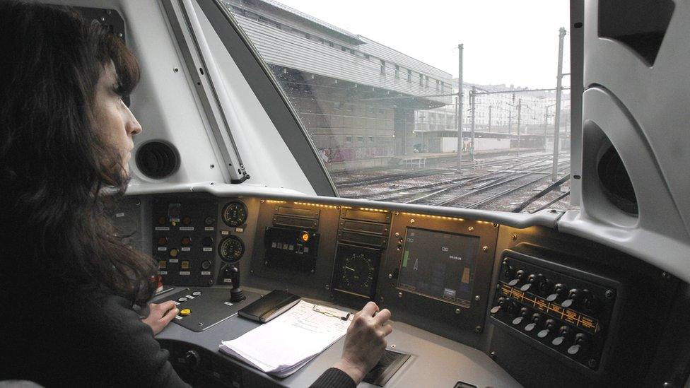 Female train driver in Paris