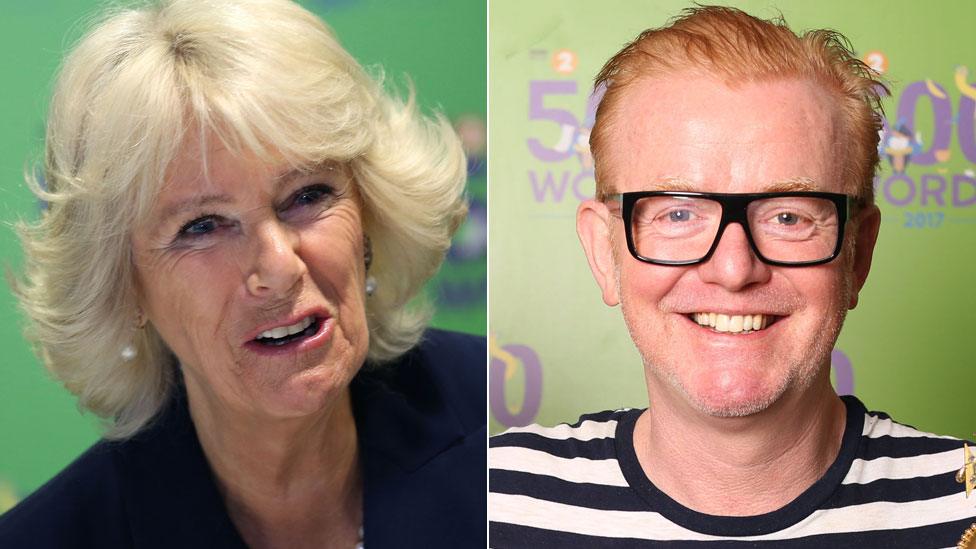 Duchess of Cornwall and Chris Evans