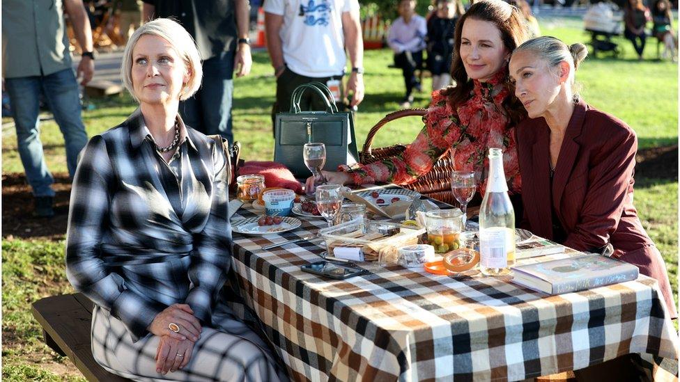 Cynthia Nixon, Kristin Davis and Sarah Jessica Parker