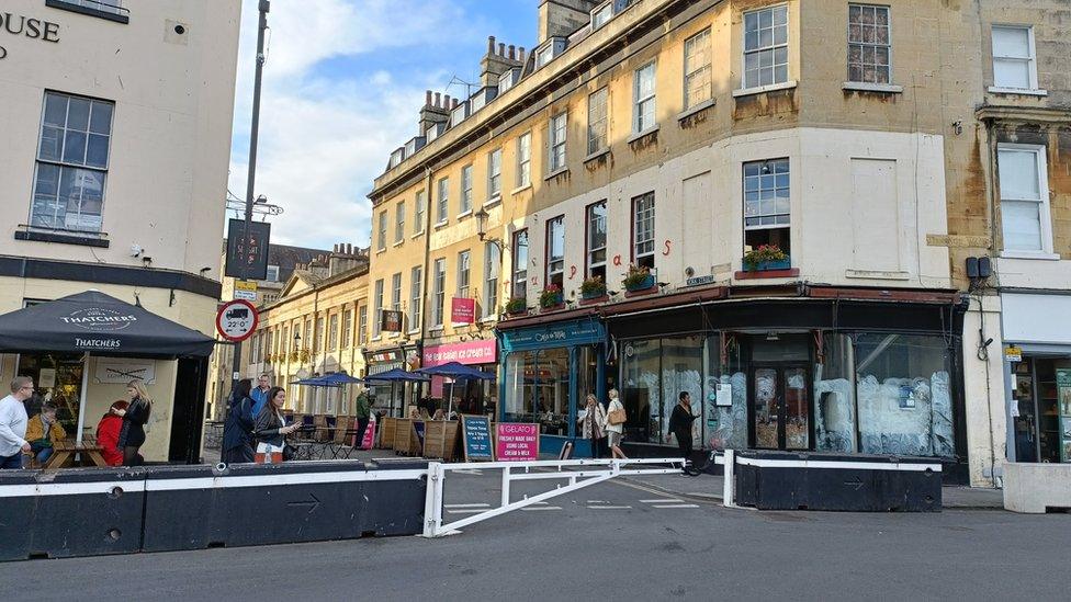 Bath city centre security gate