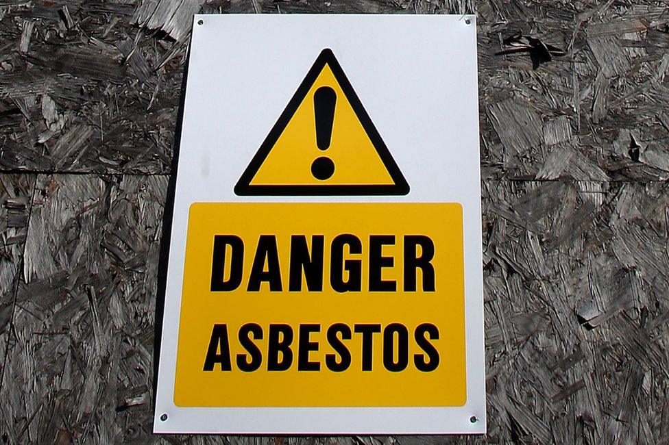 Danger Asbestos sign