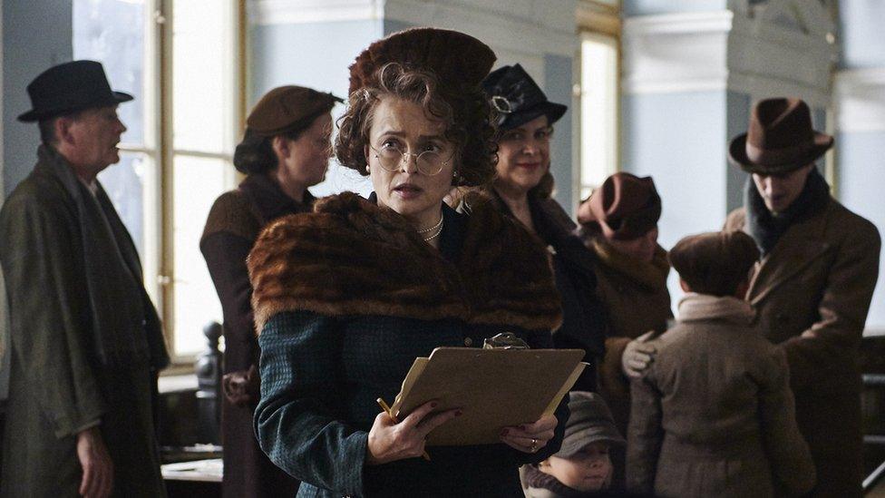 Helena Bonham Carter playing Sir Nicholas' mother - still from the film