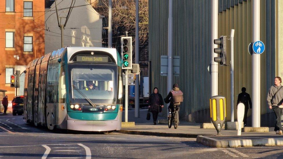 Tram in Nottingham