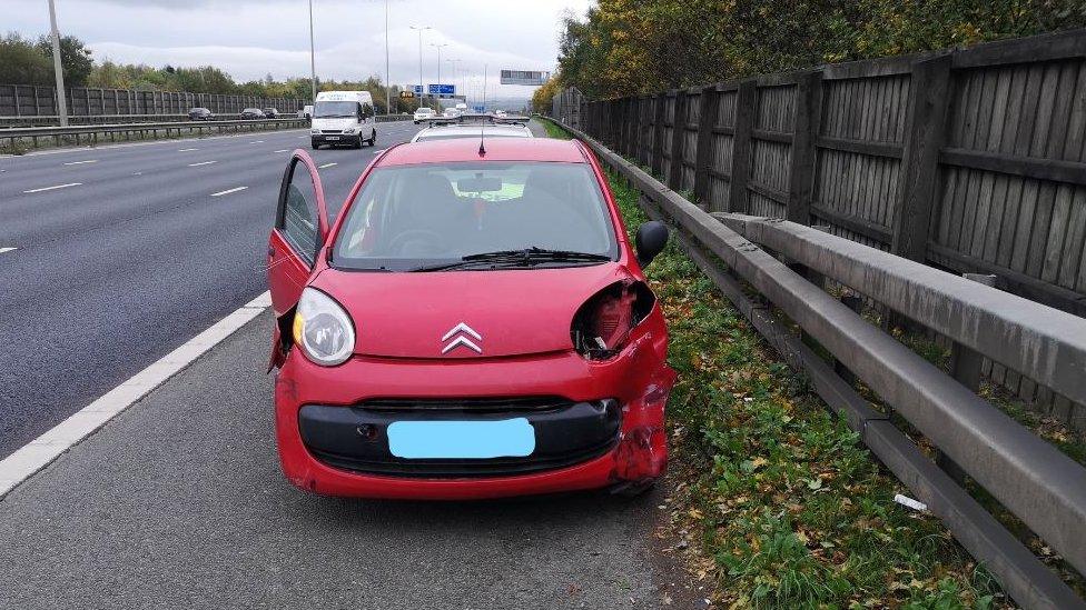 Damaged car